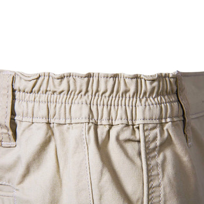 New Summer shorts 100% Cotton Elastic Waist