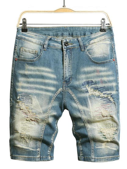 NEW Men's Ripped  Short Jeans