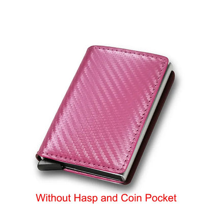 Carbon Fiber Slim Aluminum Men Wallet RFID