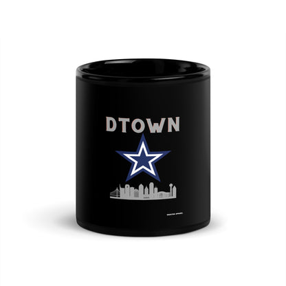 DALLAS Black Glossy Mug