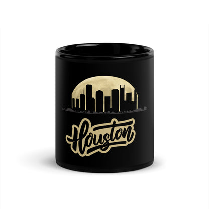 HOUSTON Black Glossy Mug