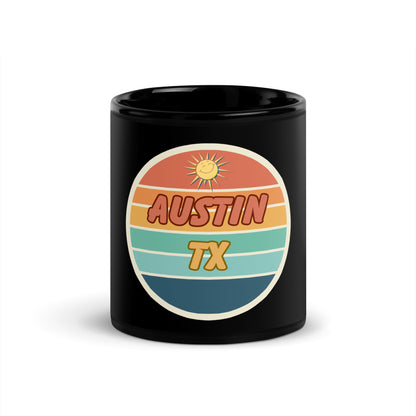 AUSTIN Black Glossy Mug