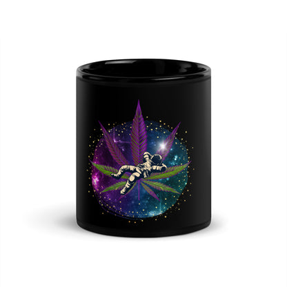 SPACE BUD Black Glossy Mug