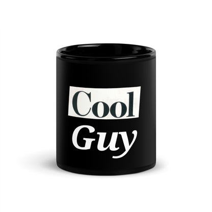 COOL GUY Black Glossy Mug