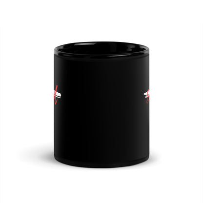 SAVED Black Glossy Mug