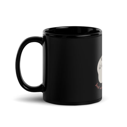 MINDING MY BUSINESS Black Glossy Mug