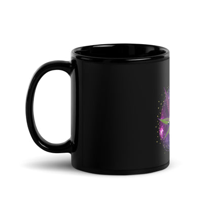 SPACE BUD Black Glossy Mug