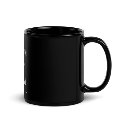 DALLAS Black Glossy Mug