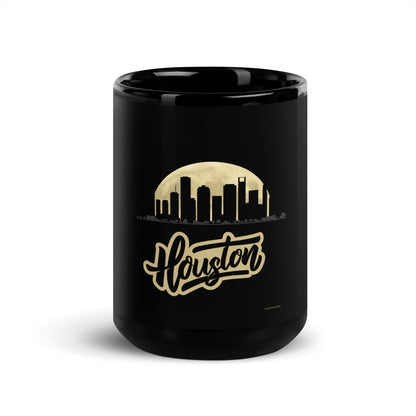 HOUSTON Black Glossy Mug