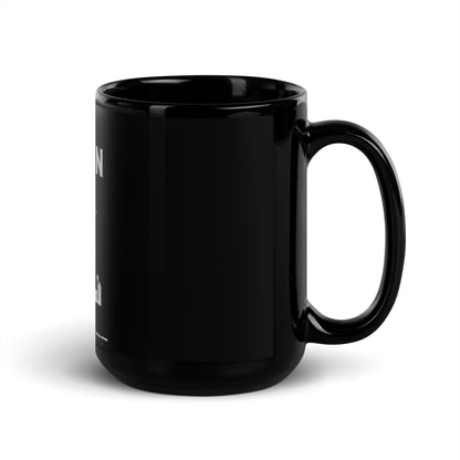 DALLAS Black Glossy Mug