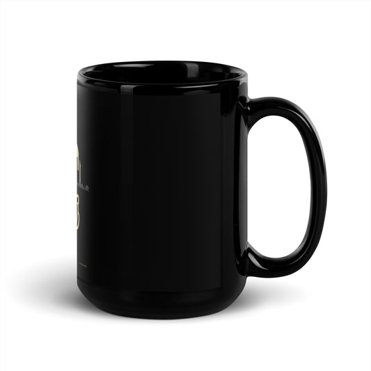 HOUSTON Black Glossy Mug