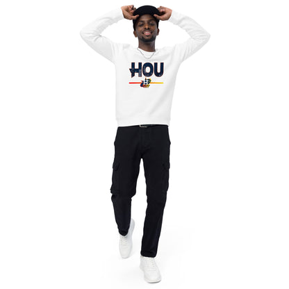 Hou Space City Unisex organic raglan sweatshirt