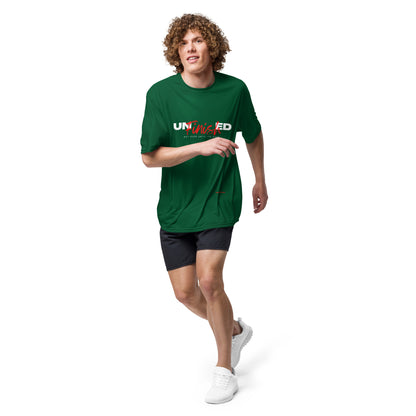 Unfinished Unisex performance crew neck t-shirt