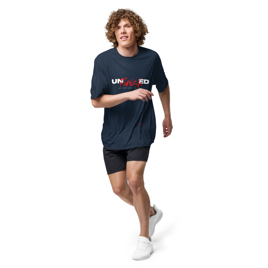 Unfinished Unisex performance crew neck t-shirt