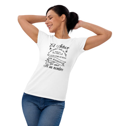 El Senor de justicia sleeve t-shirt